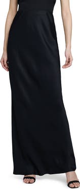 L'AGENCE Zeta Satin Maxi Skirt