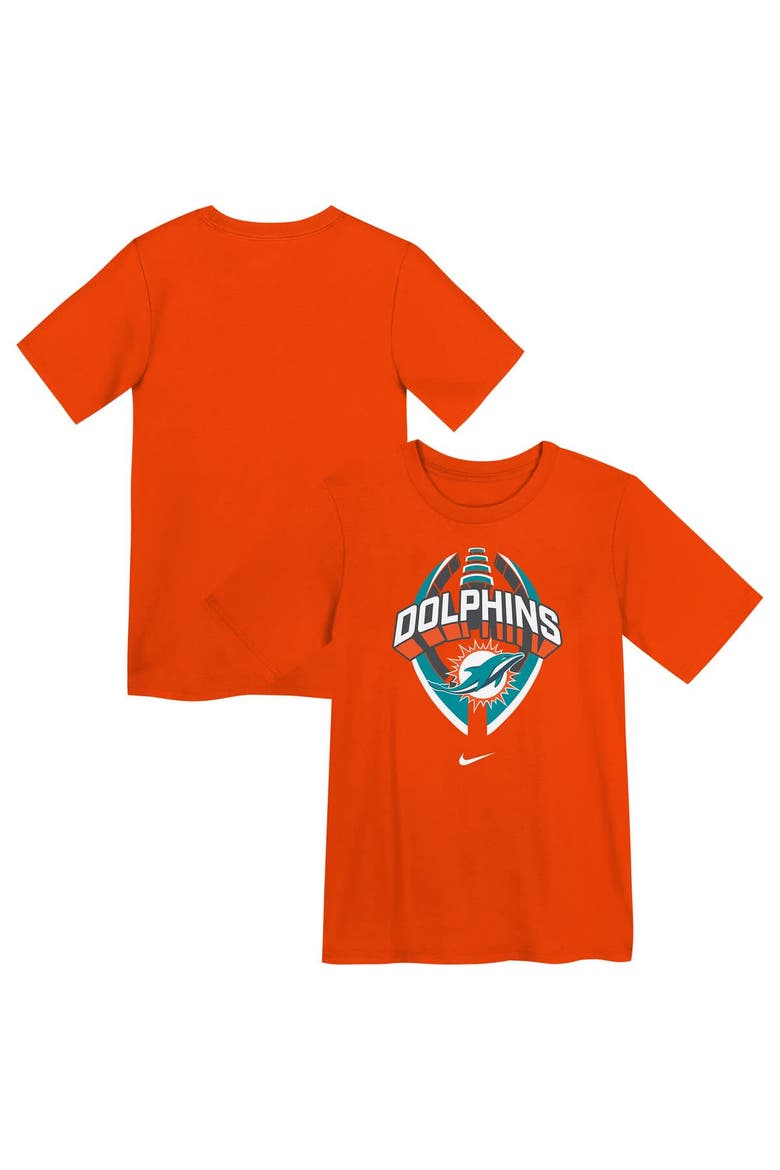 Preschool Nike Orange Miami Dolphins Icon Legend Performance T-Shirt, Main, color, Orange