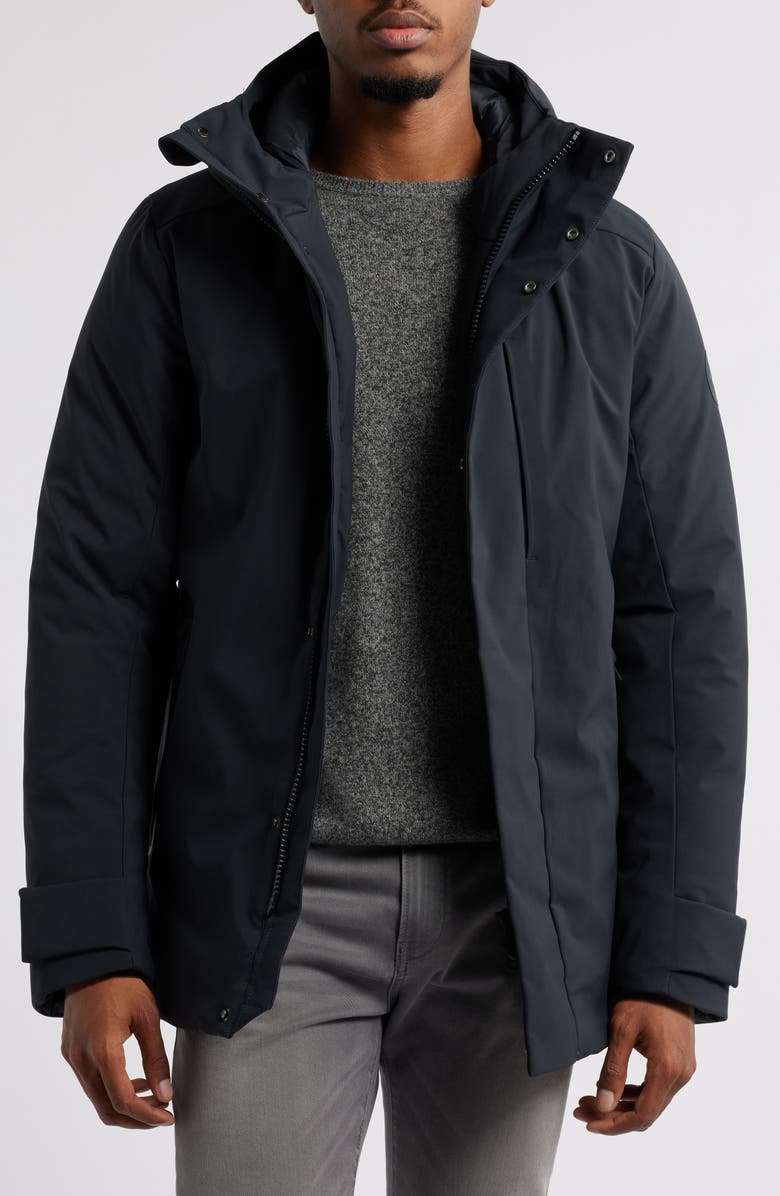 Save The Duck Wilder Bib Inset Water Repellent Hooded Parka, Alternate, color,