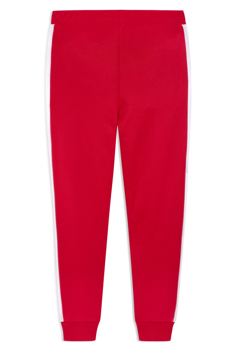 Kids' T7 Foundations Slim Piqué Track Pants, Alternate, color, MEDIUM RED