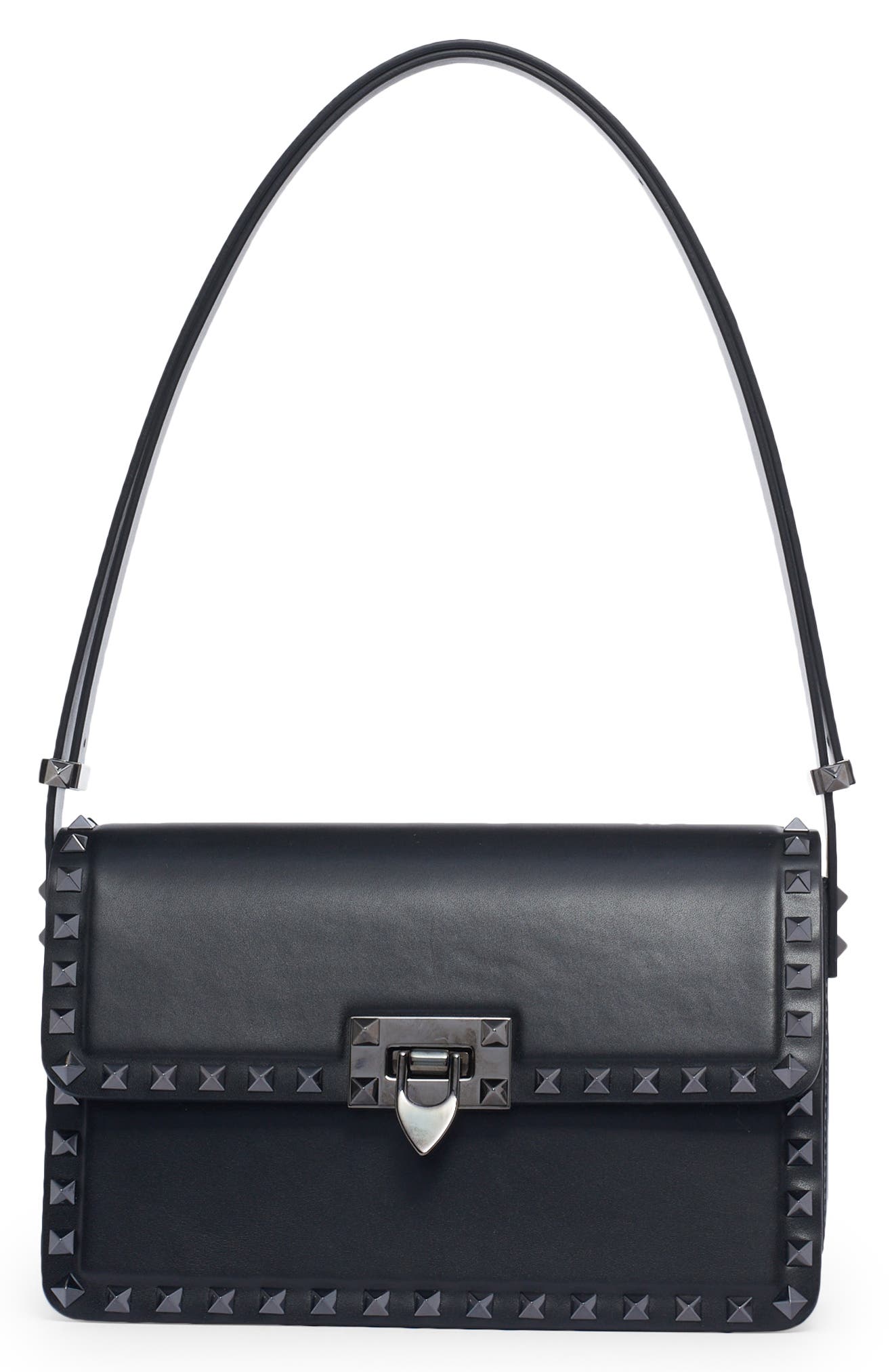 Valentino Garavani Rockstud23 Leather Shoulder Bag, Main, color, 