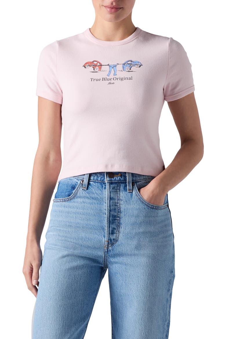 Hayes True Blue Original Crop T-Shirt, Main, color, TRUE BLUE OG BUGGY POTPOURRI
