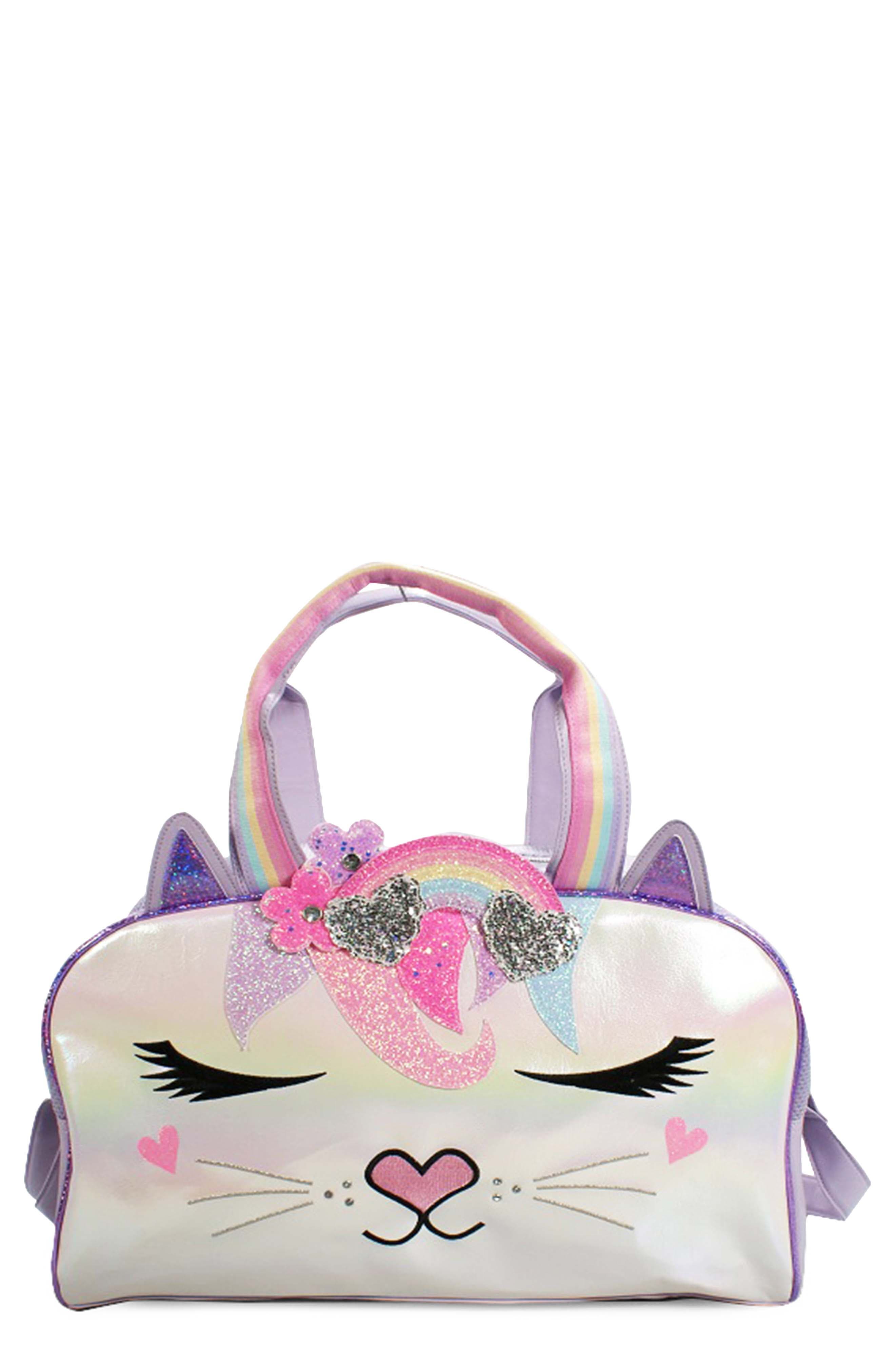OMG Accessories Kids' Miss Bella Caticorn Duffle Bag, Main, color, 