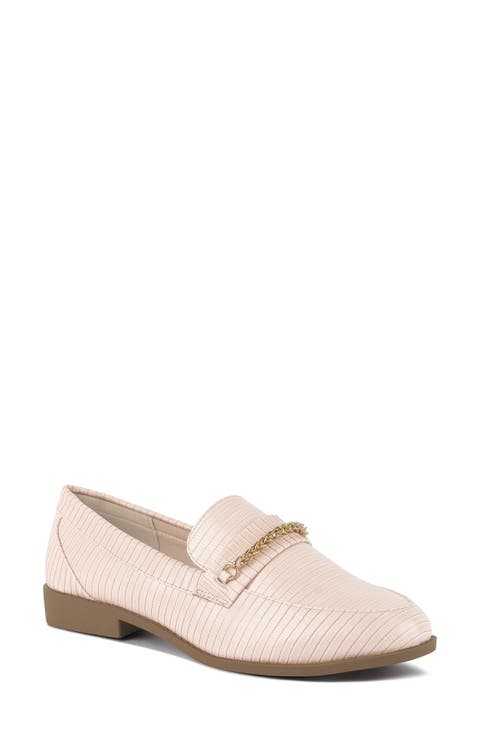 Vouse Croc Embossed Bit Loafer (Women)