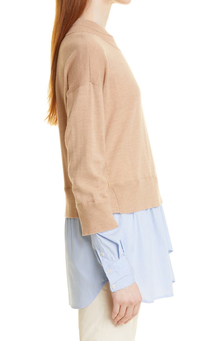 Veronica Beard Beri Mixed Media Pullover, Alternate, color,