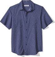 Tommy Bahama Bahama Coast Tropic Geoscape IslandZone® Short Sleeve Button-Up Shirt