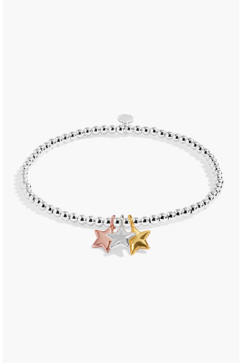 A Little Charmed Moments 'Thank You' Bracelet, Alternate, color, Silver, Gold, & Rose Tone