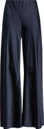 Open Edit Satin Wide Leg Pull On Pants