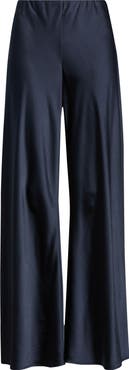 Open Edit Satin Wide Leg Pull On Pants