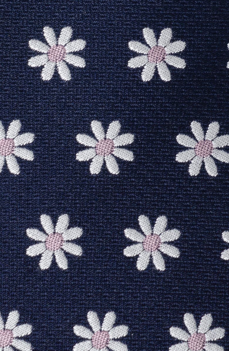 Cufflinks, Inc. Daisy Floral Silk Tie, Alternate, color, Navy
