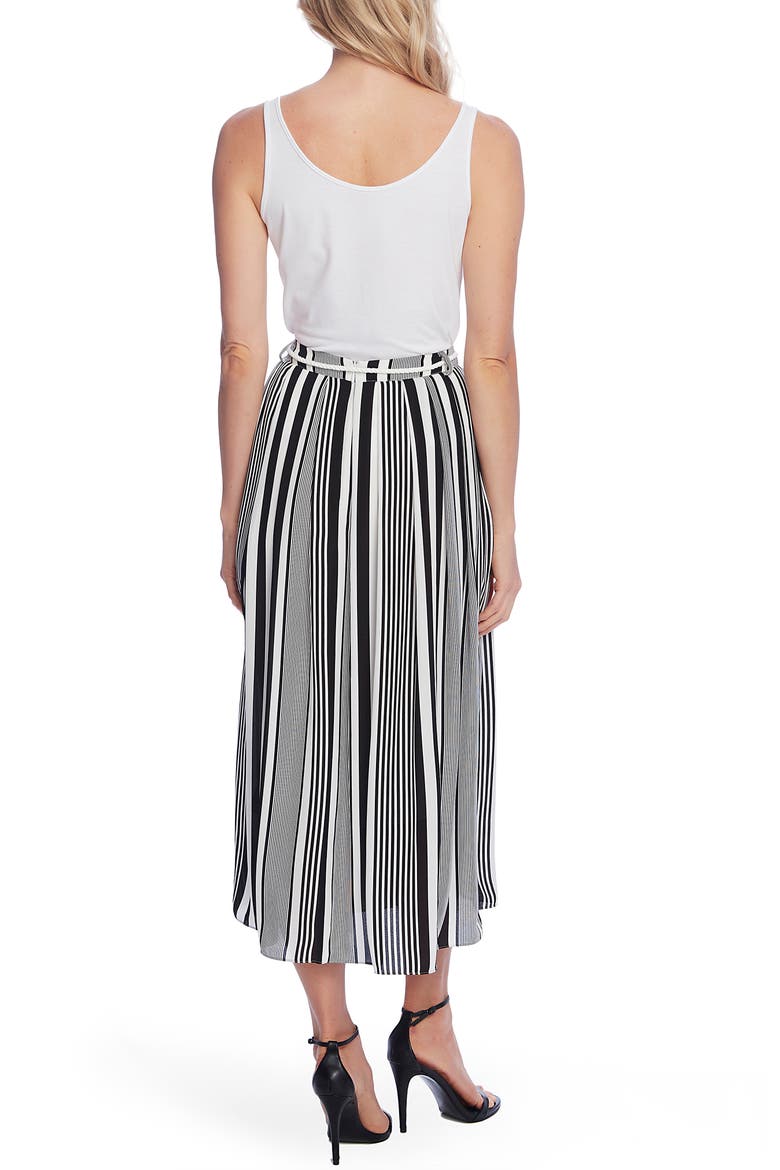 Variegated Stripe Rope Midi Skirt, Alternate, color, RICH BLACK