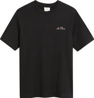 Les Deux Wild Flower Embroidered Organic Cotton T-Shirt