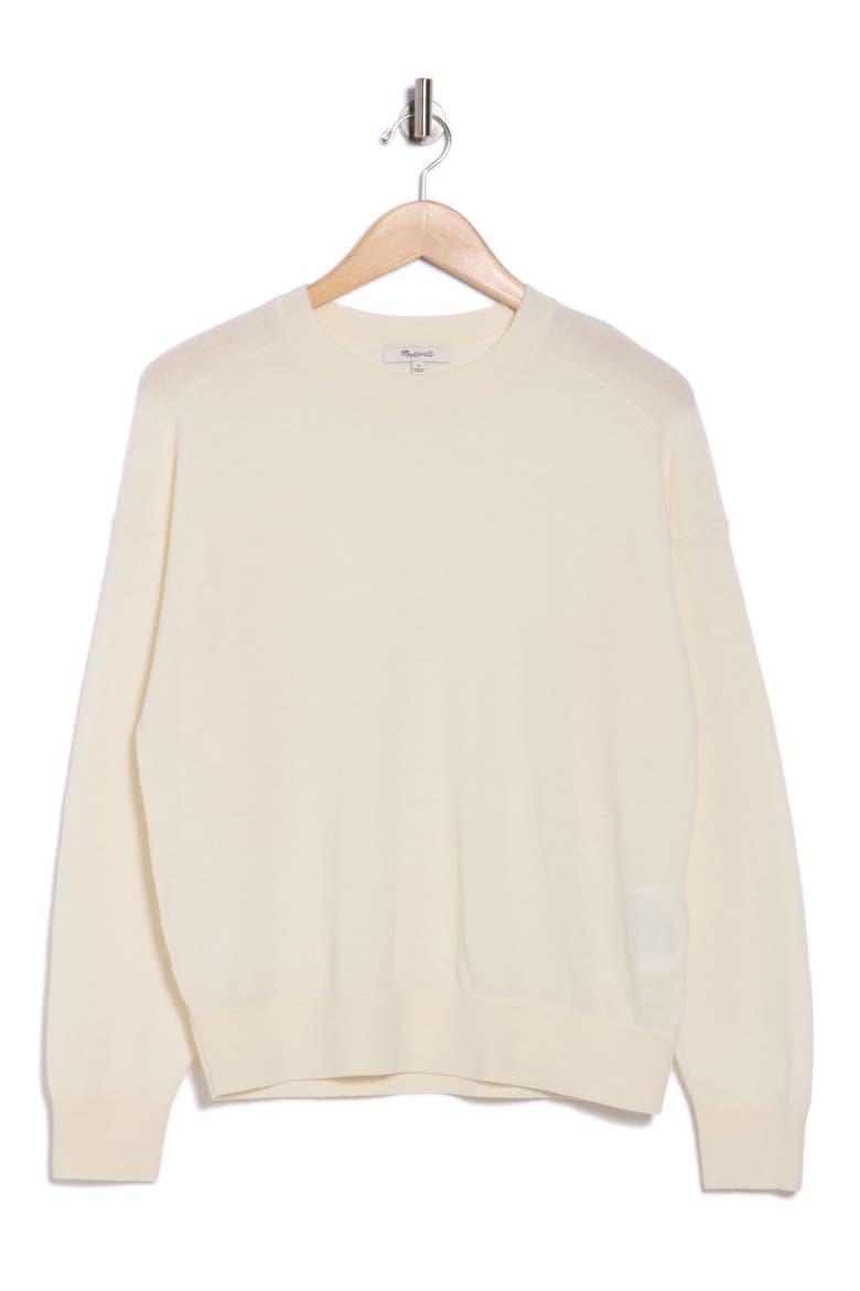 Hayes Crewneck Merino Wool Sweater, Alternate, color, LIGHTHOUSE