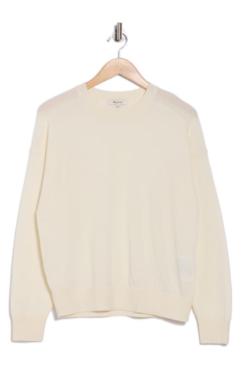 Madewell Hayes Crewneck Merino Wool Sweater In Neutral