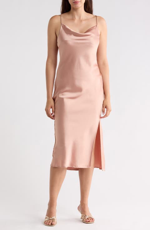 Satin Midi Slipdress