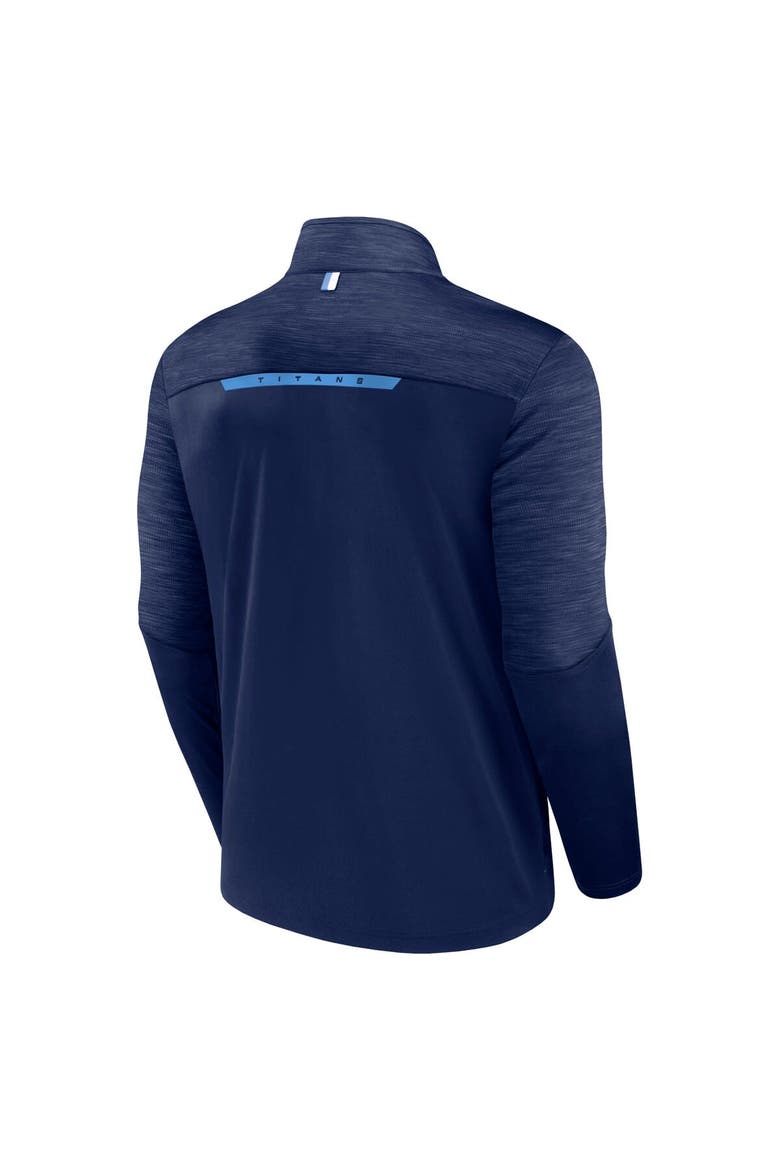 Men's Fanatics Branded Navy Tennessee Titans Defender Half-Zip Top, Alternate, color, Navy