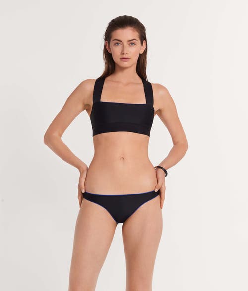 Ansea The Reversible Cheeky Bottom In Black/blue
