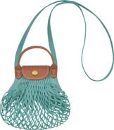 Longchamp Le Pliage Extra Small Filet Knit Shoulder Bag