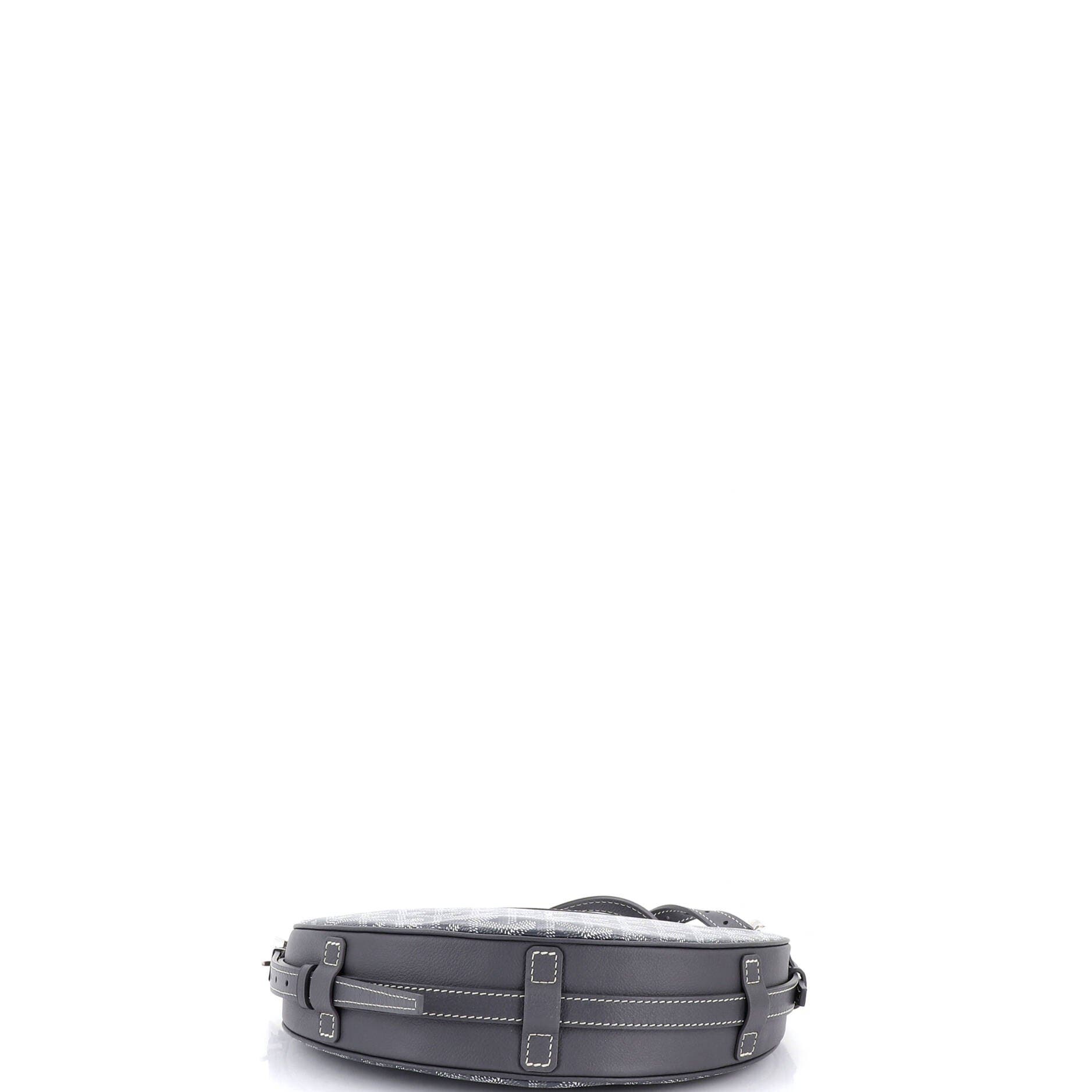 Pre-Owned Goyard Hirondelle Shoulder Bag Coated Canvas and Leather, Alternate, color, Gray