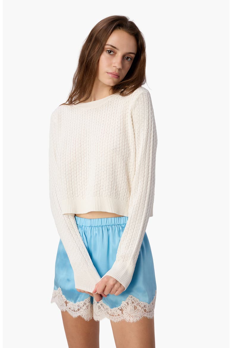 Anora Silk Shorts, Alternate, color, BLUE GROTTO