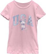 Minnie Mouse Girl's Minnie Mouse American Sweetheart Pose Graphic T-Shirt