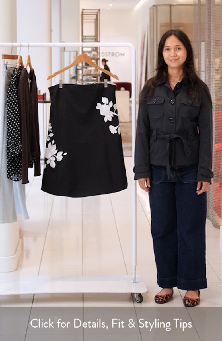 Irla Trailing Floral Strapless Minidress, sales video thumbnail