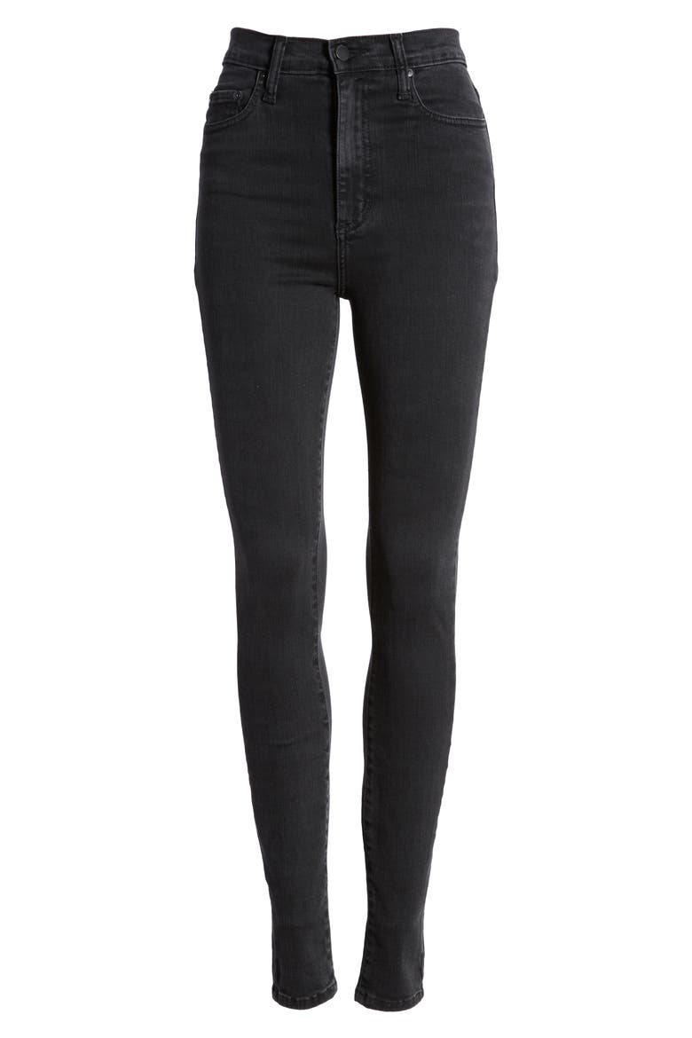 Siren High Waist Skinny Jeans, Alternate, color, KNOWING