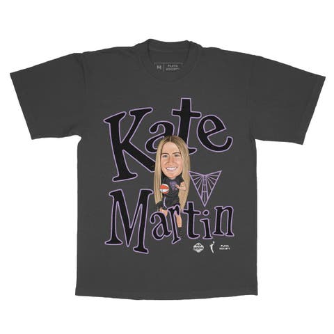 Unisex Playa Society Kate Martin Charcoal Golden State Valkyries Sketch T-Shirt