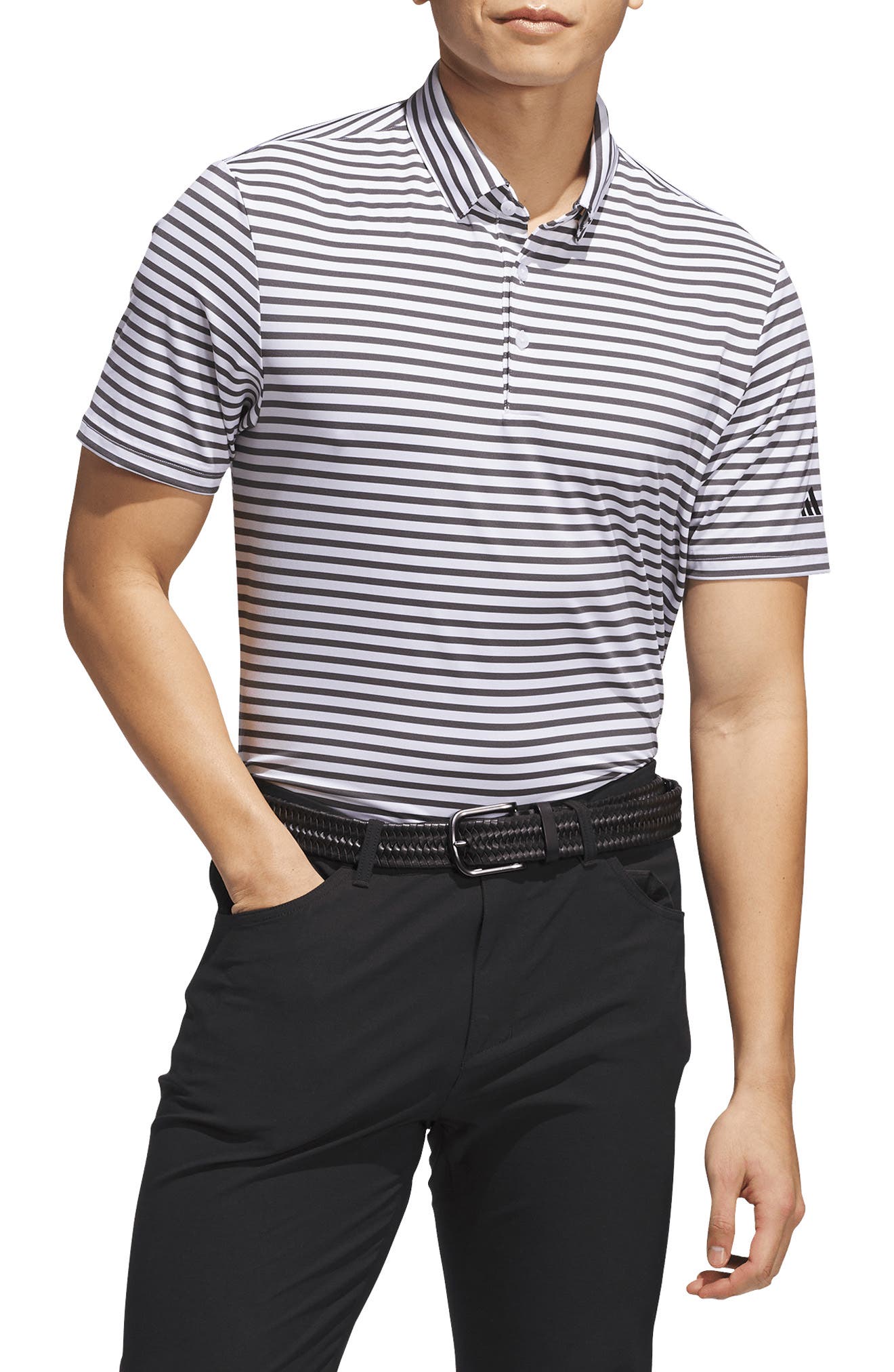 adidas Golf Ultimate Stripe Performance Polo