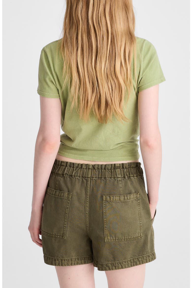 Pull-On Airy Denim Utility Shorts, Alternate, color, FADED IVY