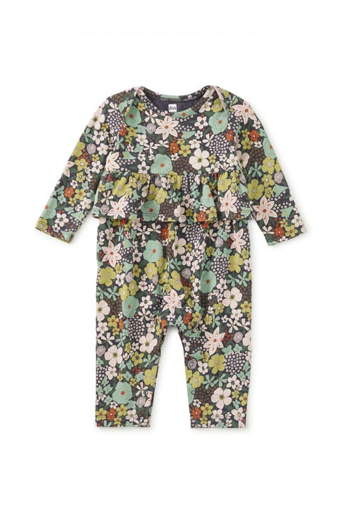Pretty Peplum Baby Romper