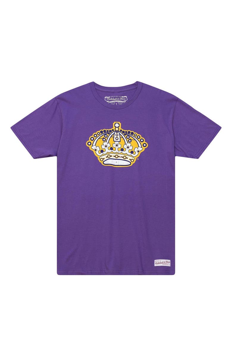 Mitchell & Ness Men's Mitchell & Ness Purple Los Angeles Kings Vintage Logo T-Shirt, Alternate, color, 