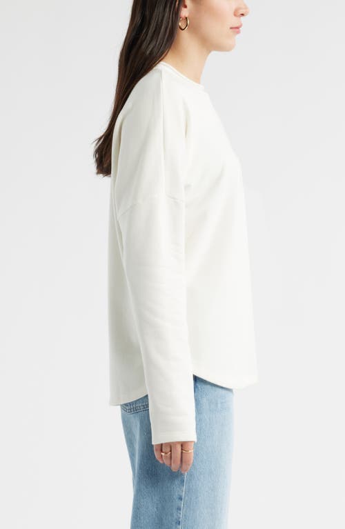 Caslonr Caslon(r) Roll Crewneck Terry Sweatshirt
