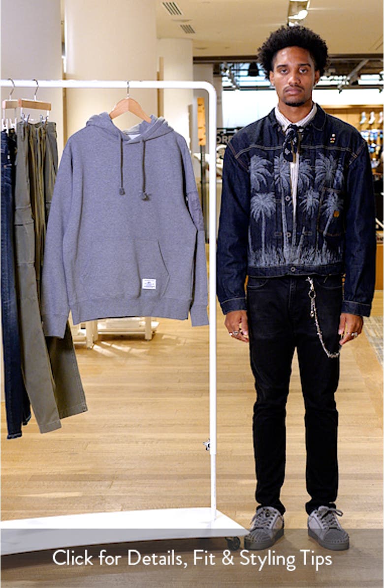 Utility Pocket Cotton Fleece Hoodie, sales video thumbnail