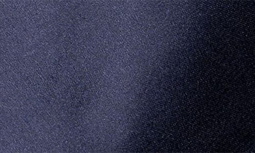 Eton Solid Satin Silk Tie In Navy