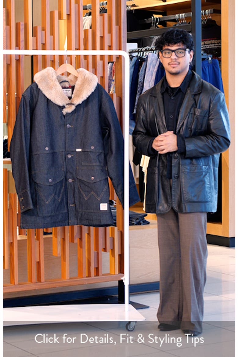 Filson X Wrangler Genuine Shearling Collar Packer Jacket video