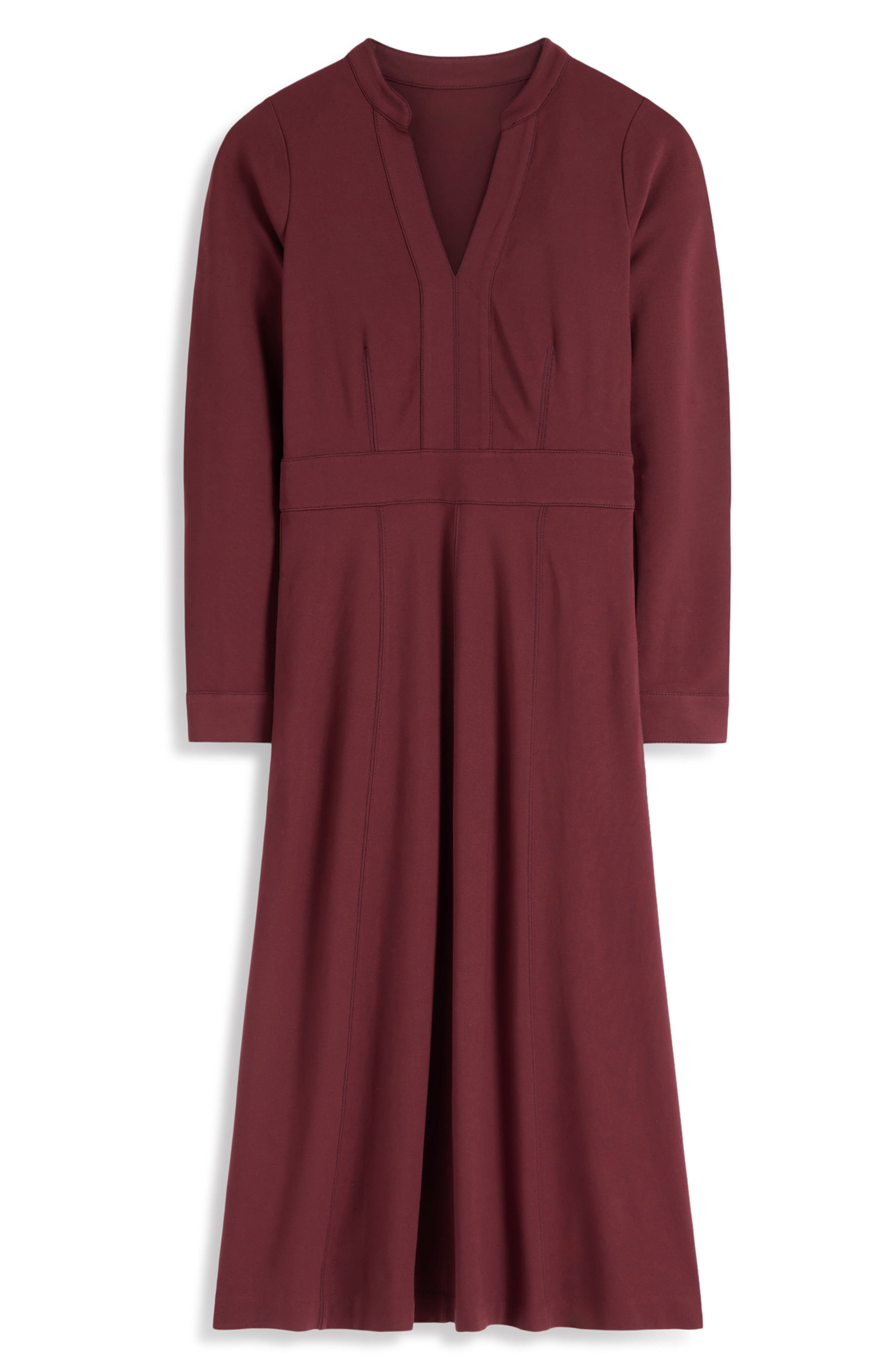 Boden Alex Ponte Contrast Midi Dress (Women) | Nordstrom