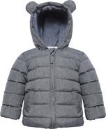 Rokka&Rolla Bear Fleece Hooded Puffer Jacket