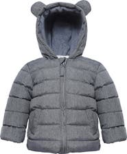 Rokka&Rolla Bear Fleece Hooded Puffer Jacket
