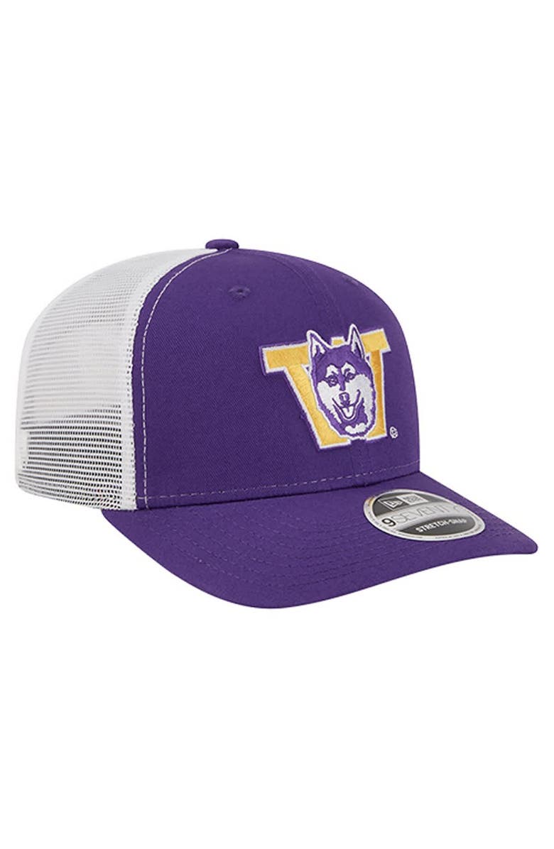 New Era Men's New Era Purple Washington Huskies Team 9SEVENTY COOLERA Trucker Adjustable Hat, Alternate, color, Purple