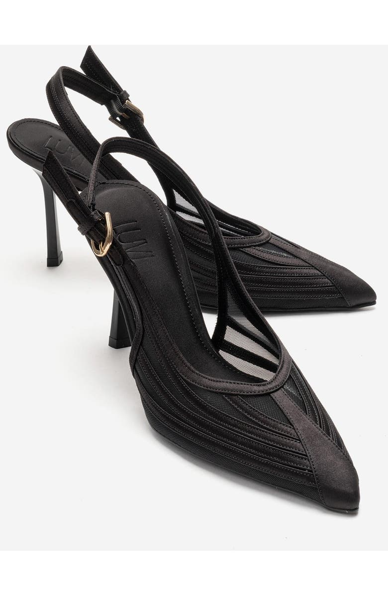 Prologue Shoes Safira Stiletto Pump, Alternate, color, Black