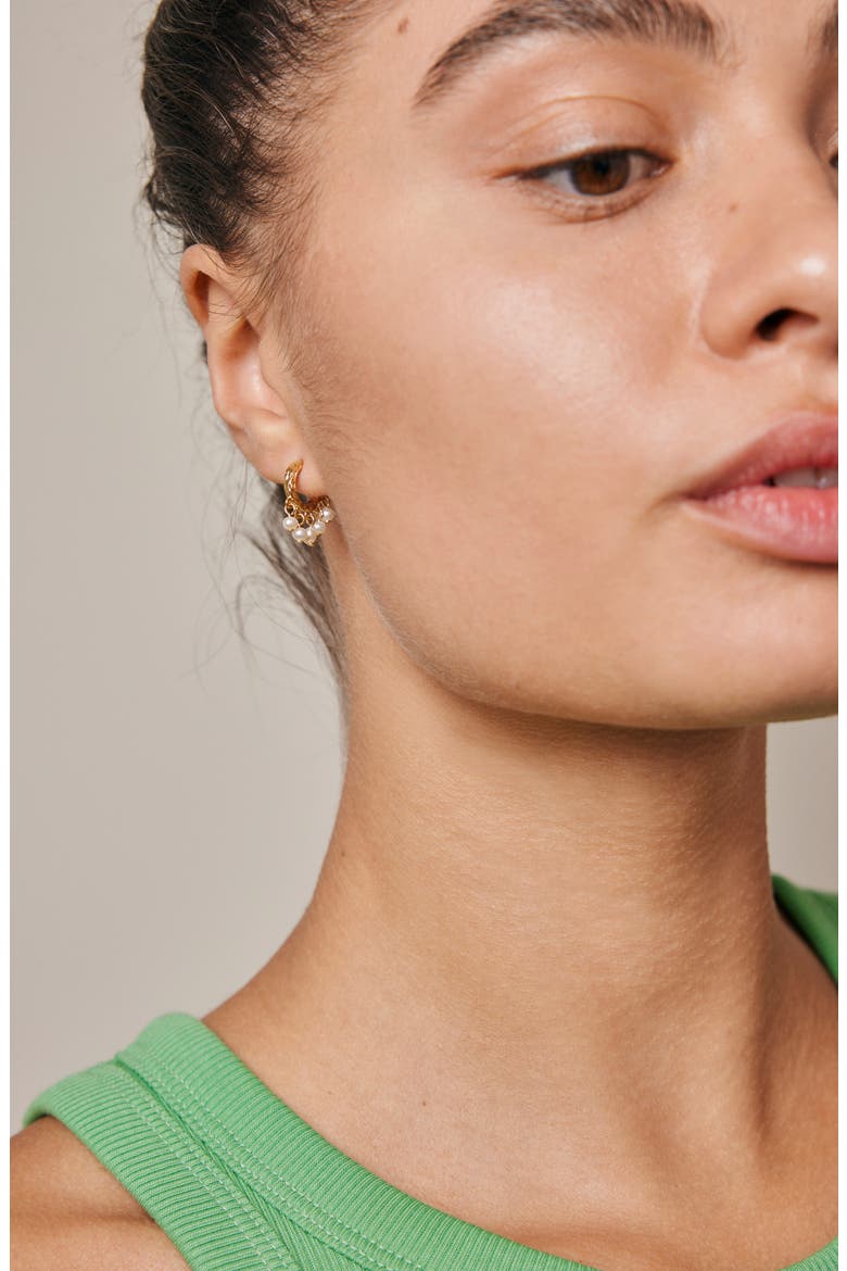 Astrid Earring, Alternate, color, Pearl