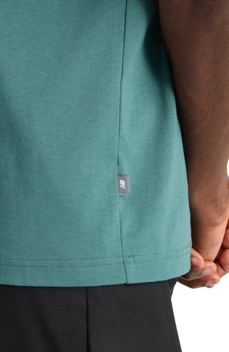 New Balance Embossed Varsity Cotton Graphic T-Shirt, Alternate, color, 