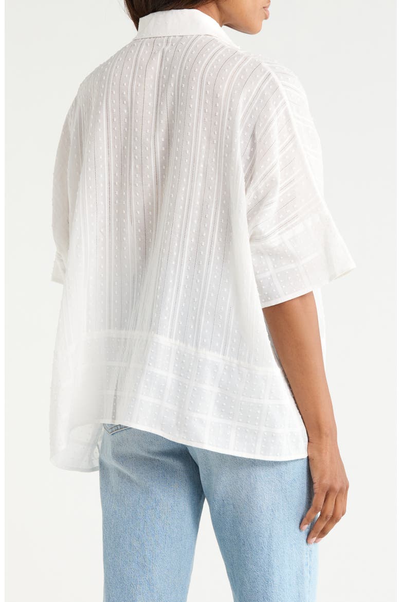 Megan Cotton Top, Alternate, color, WHITE