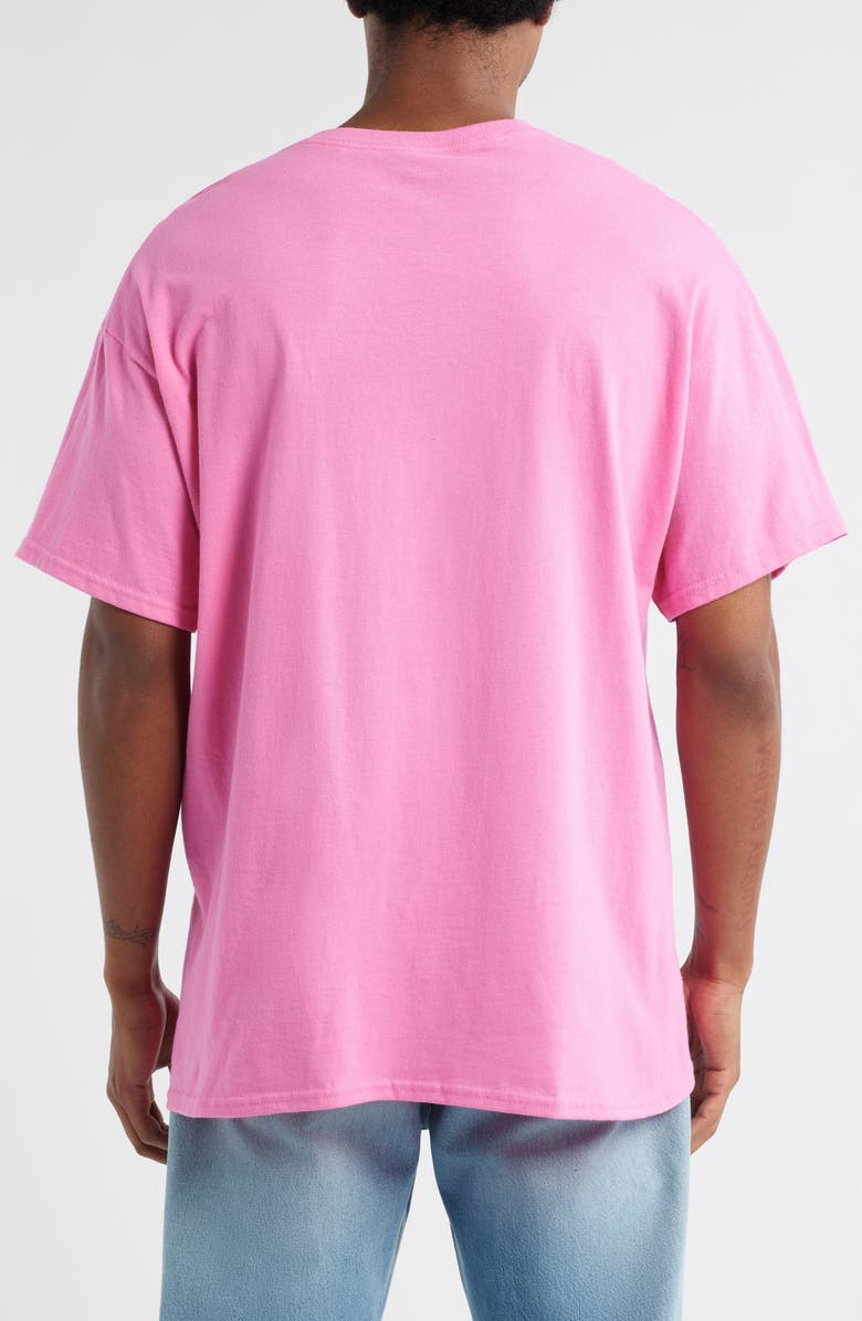 Merch Traffic Nirvana '93 Cotton Graphic T-Shirt, Alternate, color, Hot Pink Pigment Dye