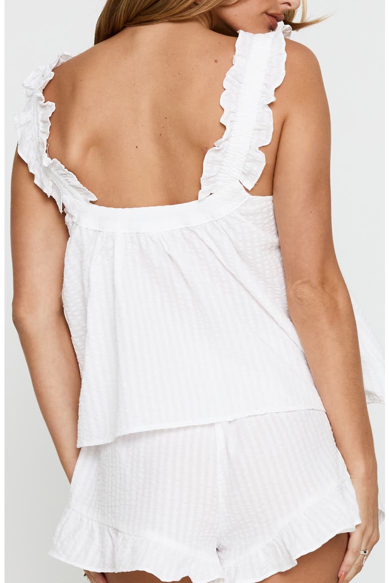 Santabelle Frill Strap Tank, Alternate, color, WHITE