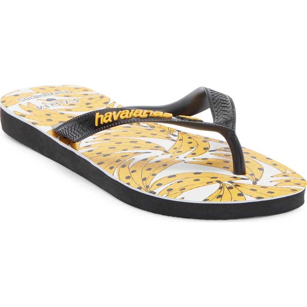 Havaianas X Farm Rio Bananica Flip Flop In Multi