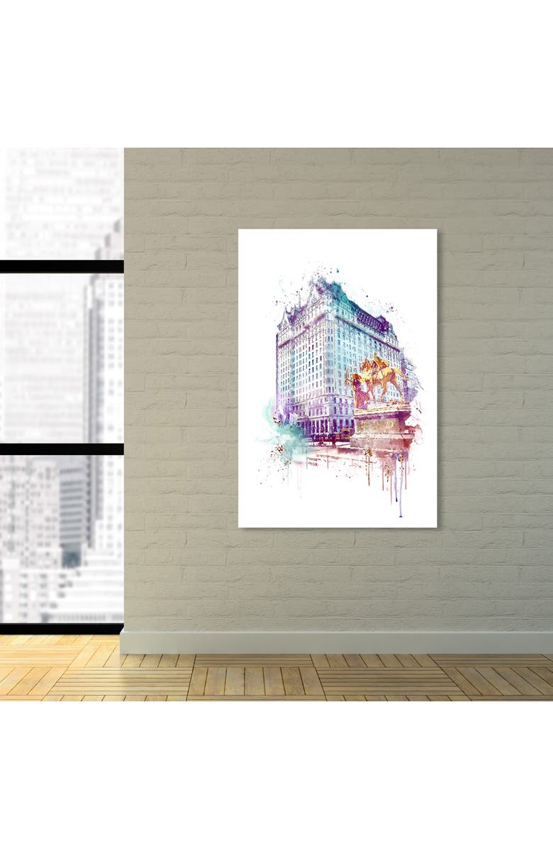 Oliver Gal Plaza Night Canvas Wall Art, Alternate, color,