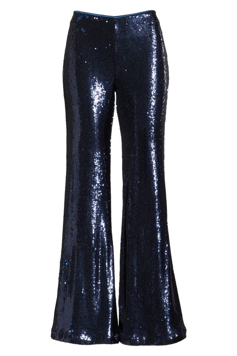 The Minx Sequin Flare Pants, Alternate, color, SAPPHIRE