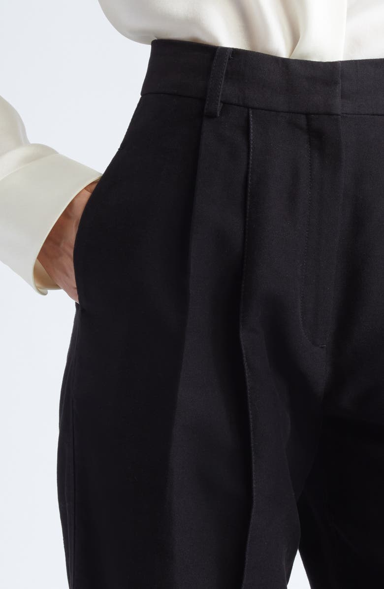 GIA STUDIOS Xanthe Cotton Trousers, Alternate, color, Black